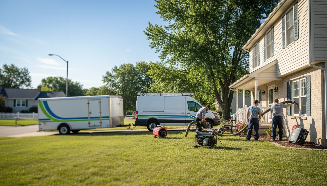 Flooded Basement Restoration And Cleanup With Repair in Claremont, MN near me
